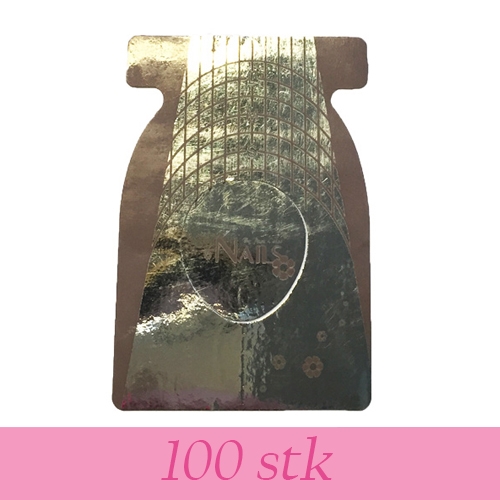 100stk nude negleforme til akryl- og