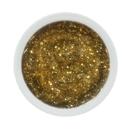 Ekstrem glitter gele i guld til negle