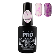 Marble Drop 04 Purple - Marmor nail art