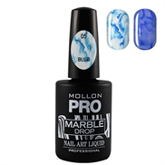 Marble Drop 05 Blue - Marmor nail art