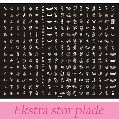 Stol Cater udvikle Ekstra stor XL stampingplade med over 200 motiver - 04