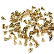 100 stk nitter til nail art - Guld