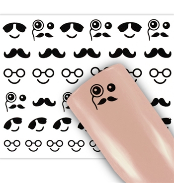 Negle Stickers - Movember - Vandstickers